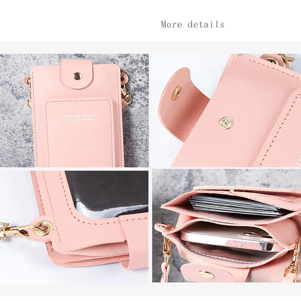 Women's Crossbody Bag for Samsung/iPhone/Huawei - Shoulder Bag & Clutch Wallet