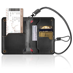 Leather Family Passport Holder Travel Wallet