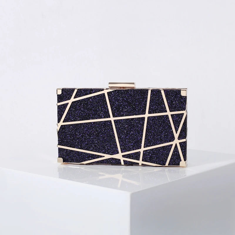 Plaid Party Purses Clutch Ladies Shoulder Hand Bag Wedding Handbags