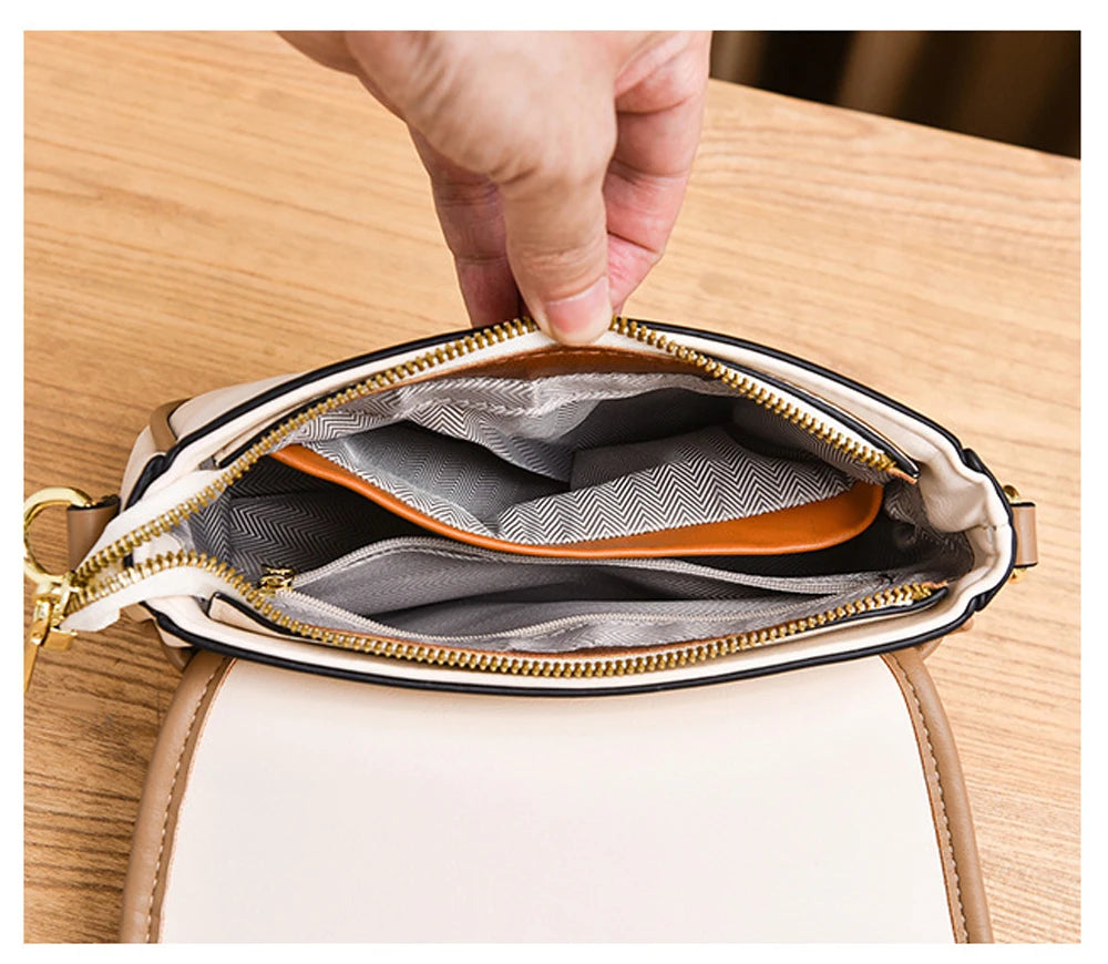 Leather Crossbody Shoulder Bag Tote Handbag for Women