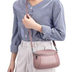 Women Leather Shoulder Bag Large Capacity Messenger Bag