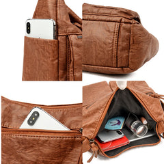 Soft Leather Shoulder Bags for Women Large Capacity Handbags Crossbody
