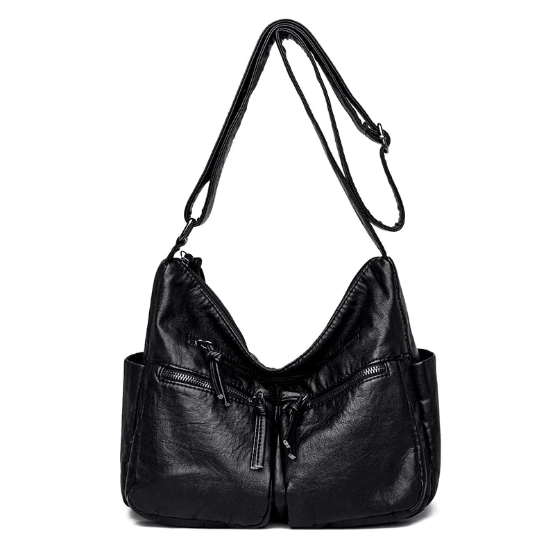 Soft Leather Shoulder Bags for Women Large Capacity Handbags Crossbody