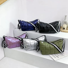 Winter Crossbody Shoulder Bag with Wide Strap for Women