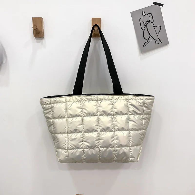 Winter Crossbody Down Bag Handbag Shoulder Strap Messenger Pack