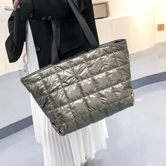 Winter Crossbody Down Bag Handbag Shoulder Strap Messenger Pack