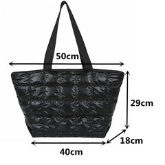 Winter Crossbody Down Bag Handbag Shoulder Strap Messenger Pack