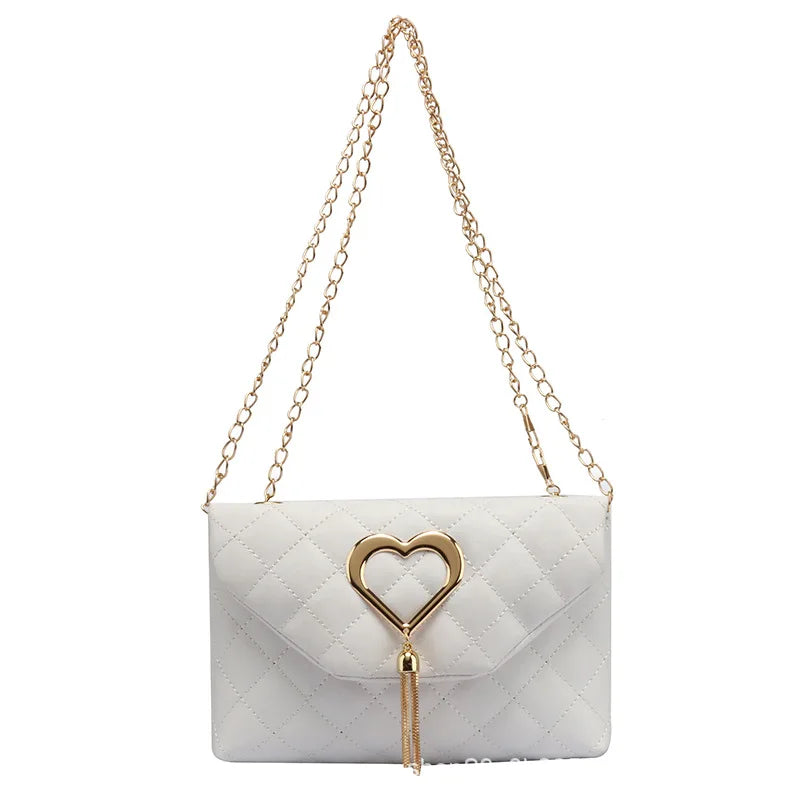 Women's Tassel Messenger Bag with Embroidery
