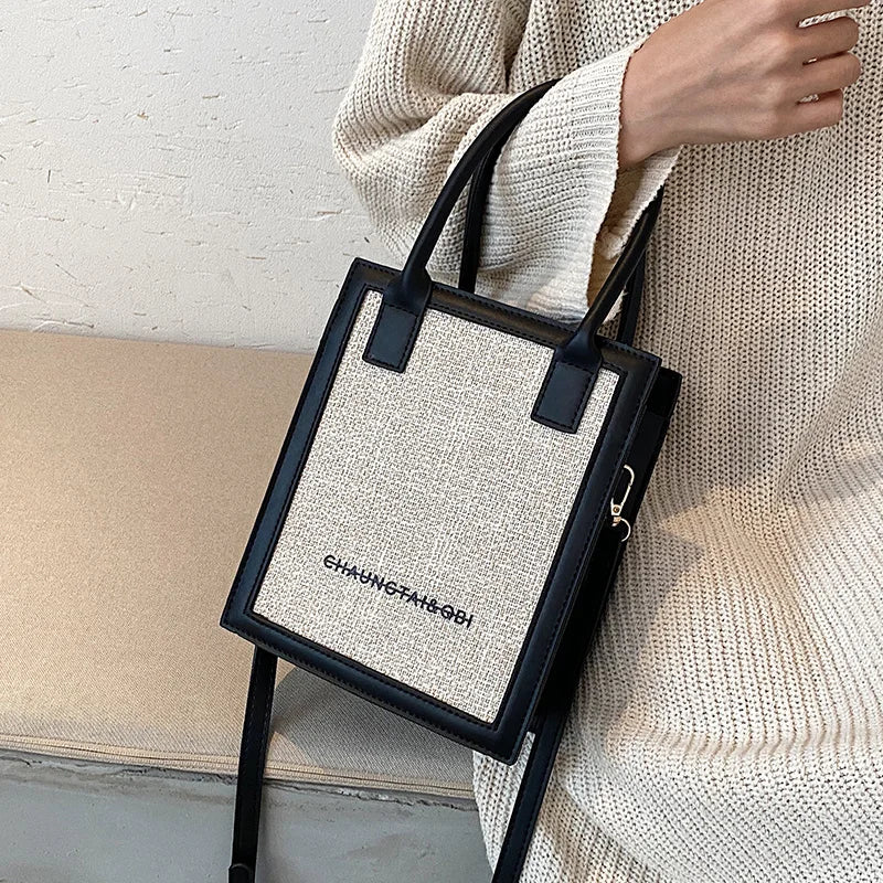 Women's PU Leather Tote Crossbody Handbag