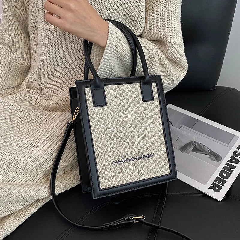 Women's PU Leather Tote Crossbody Handbag