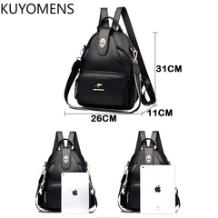 Soft Leather Women Backpacks Purse Travel Shoulder Bags