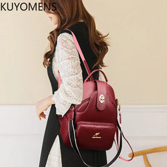 Soft Leather Women Backpacks Purse Travel Shoulder Bags