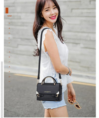 Women Leather Handbag High Handle Purse CrossBody Bag Ladies Shoulder Totes