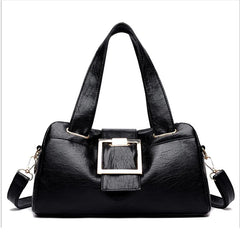 Women PU Leather Handbags Large Capacity Tote Shoulder Bag