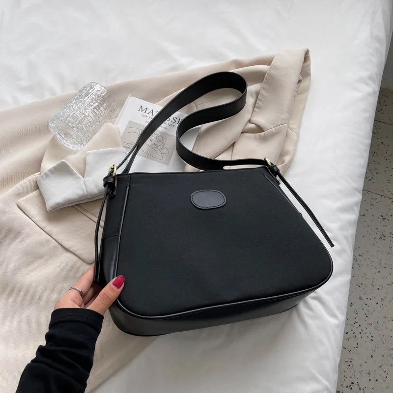 Matte Shoulder Bag Vintage Crossbody Handbag