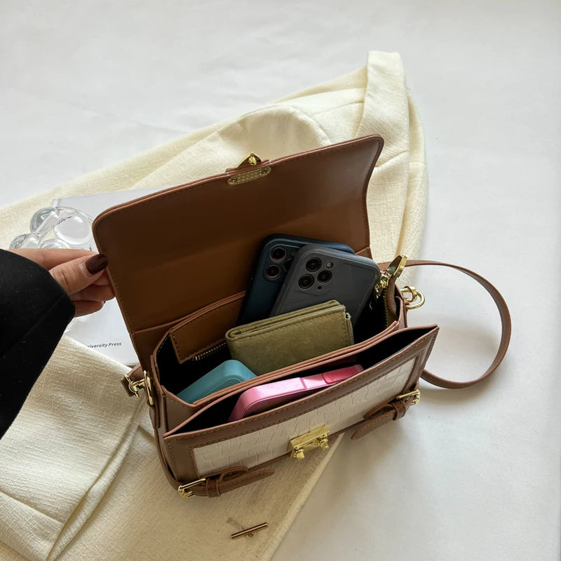 Women Small Pu Leather Shoulder Bag High Ladies Crossbody Bags for Women