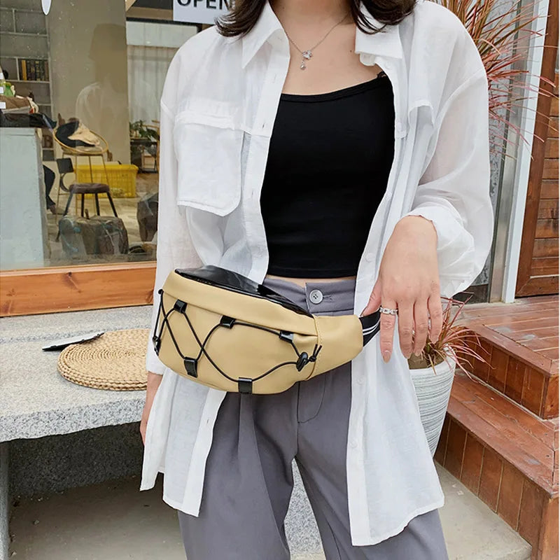 Leather Waist Bag Crossbody Travel Women Belt Purse Fanny Pack