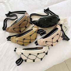 Leather Waist Bag Crossbody Travel Women Belt Purse Fanny Pack