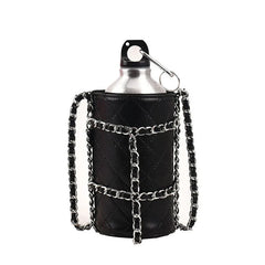 Women Water Bottle Pouch Shoulder Bag Mini Purse Clutch