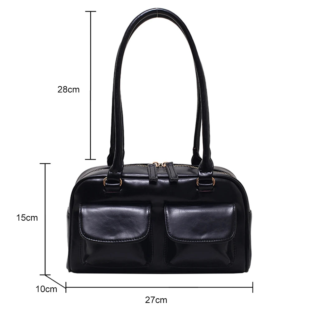 Women's Hobo Bag Patent Leather Underarm Tote Bag Purses