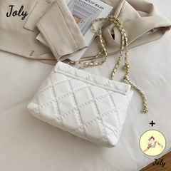 Quilted Chain Strap Shoulder Bag for Women