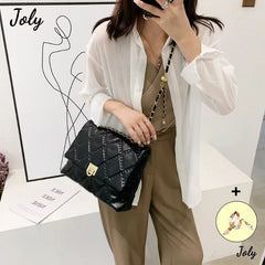 Quilted Chain Strap Shoulder Bag for Women