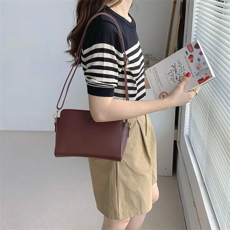 Women's Small Square Crossbody Bag, All-Match Shoulder Bag