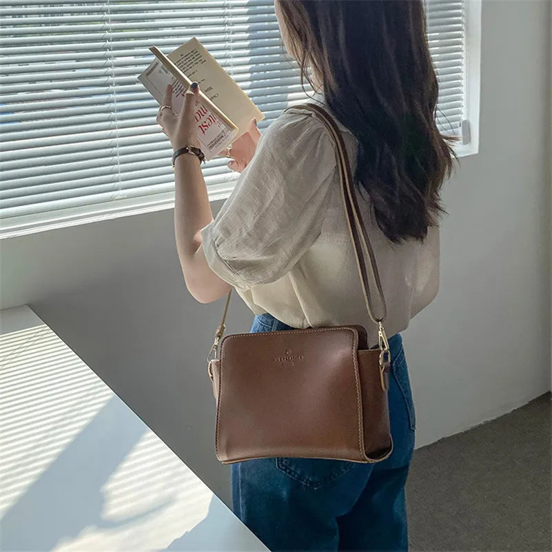 Women's Small Square Crossbody Bag, All-Match Shoulder Bag