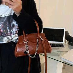 Soft Leather Shoulder Messenger Handbag