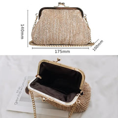 Luxy Moon Straw Clutch Tote Vintage Women Evening Bag