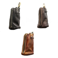 M6CC Vintage Leather Car Key Holder Organizer