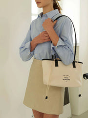 Eco Friendly Reusable Washable Canvas Tote Large Capacity Handbag