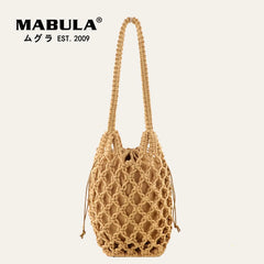 Handwoven Hollow Out Handbag Knitting Beach Shoulder Bag