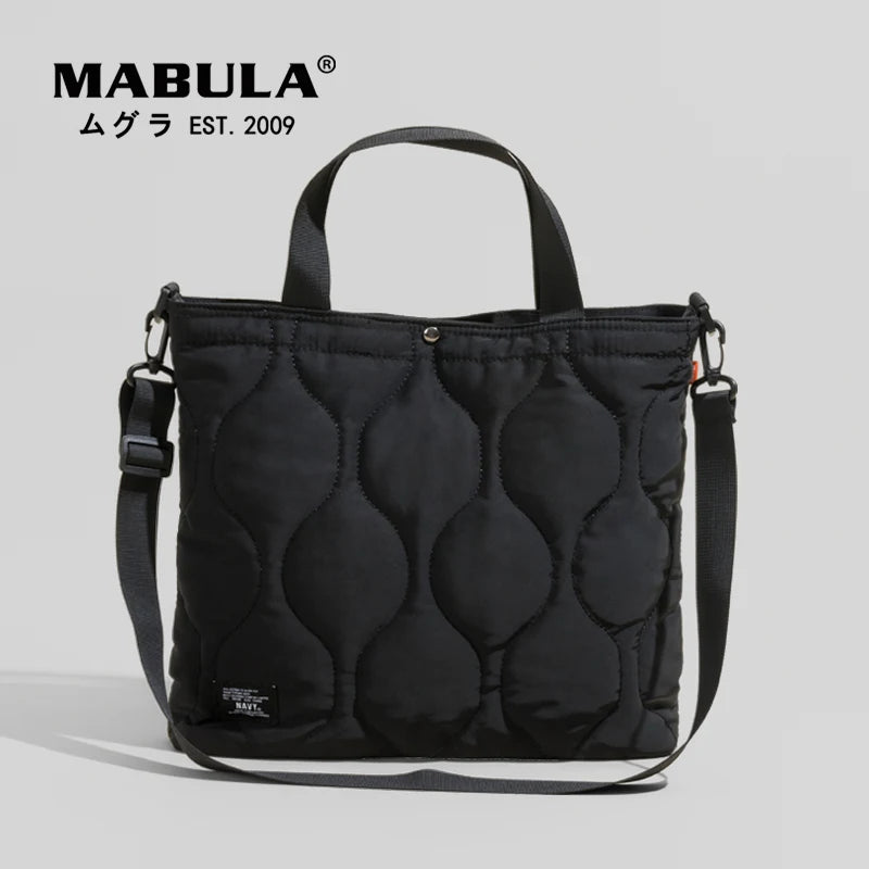 Quilted Women Hobo Tote Handbags Soft Cotton Padded Crossbody Bag