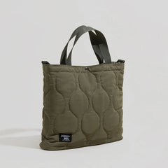 Quilted Women Hobo Tote Handbags Soft Cotton Padded Crossbody Bag