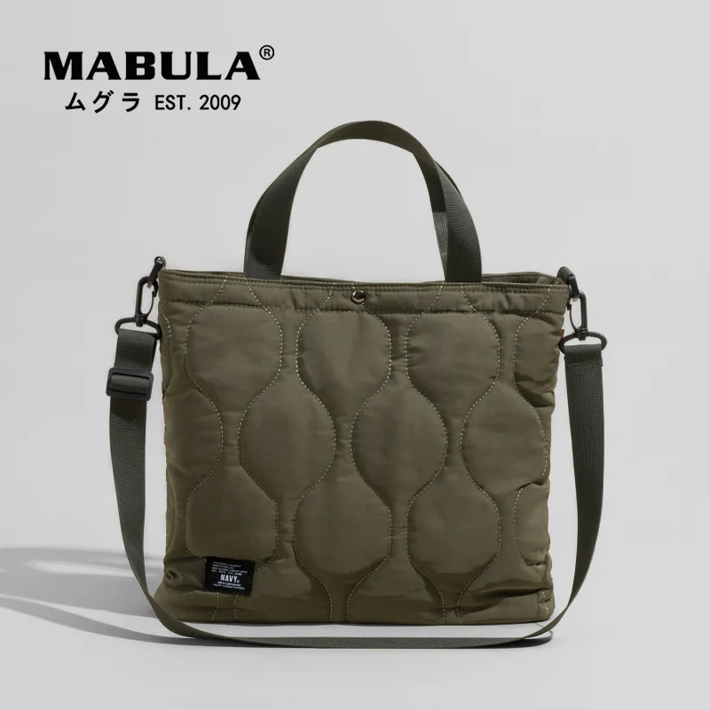 Quilted Women Hobo Tote Handbags Soft Cotton Padded Crossbody Bag