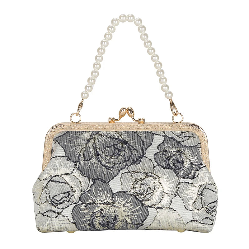 Chinese Style Floral Pattern Evening Bag for Phone