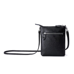 Solid Cow Leather Crossbody Bag for Women