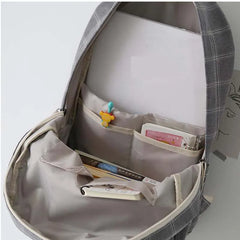 Lattice Girl College School Bags for Teenage Casual Preppy Style Backpack