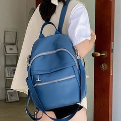 Women Backpack Soft PU Leather Multifunction Travel Bags Large Capacity