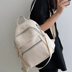 Women Backpack Soft PU Leather Multifunction Travel Bags Large Capacity
