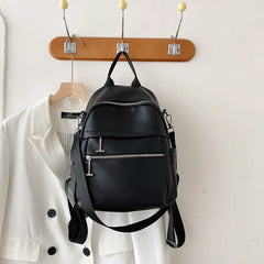 Women Backpack Soft PU Leather Multifunction Travel Bags Large Capacity