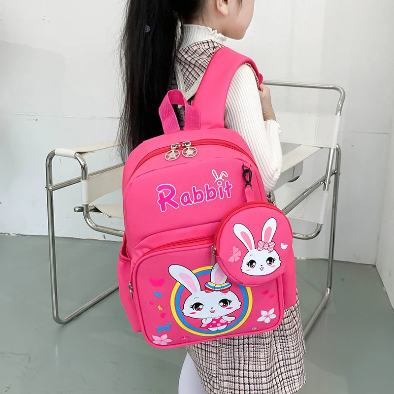 Kids School Backpack Kindergarten Schoolbag Girls Cartoon Rabbit Unicorn Dino
