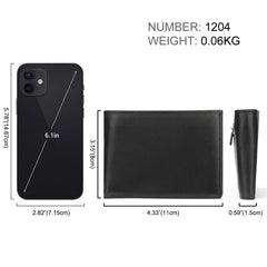 Men Wallet RFID Blocking Slim Bifold Wallet Money Clip Gift 1204
