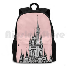 Magic Castle II Millennial Pink Outdoor Hiking Backpack Waterproof