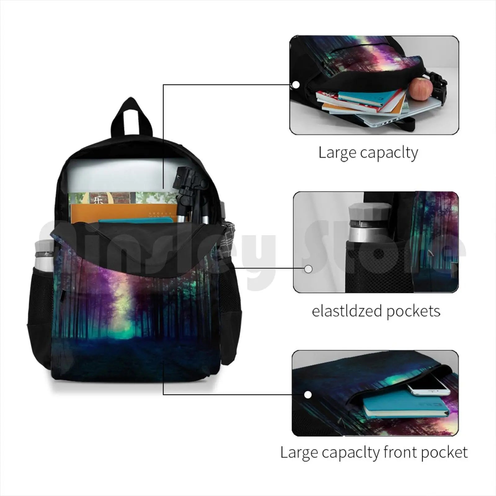 Magical Forest Outdoor Hiking Backpack Riding Climbing Sports Bag