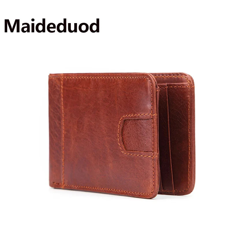 RFID Blocking Bifold Leather Wallet for Men