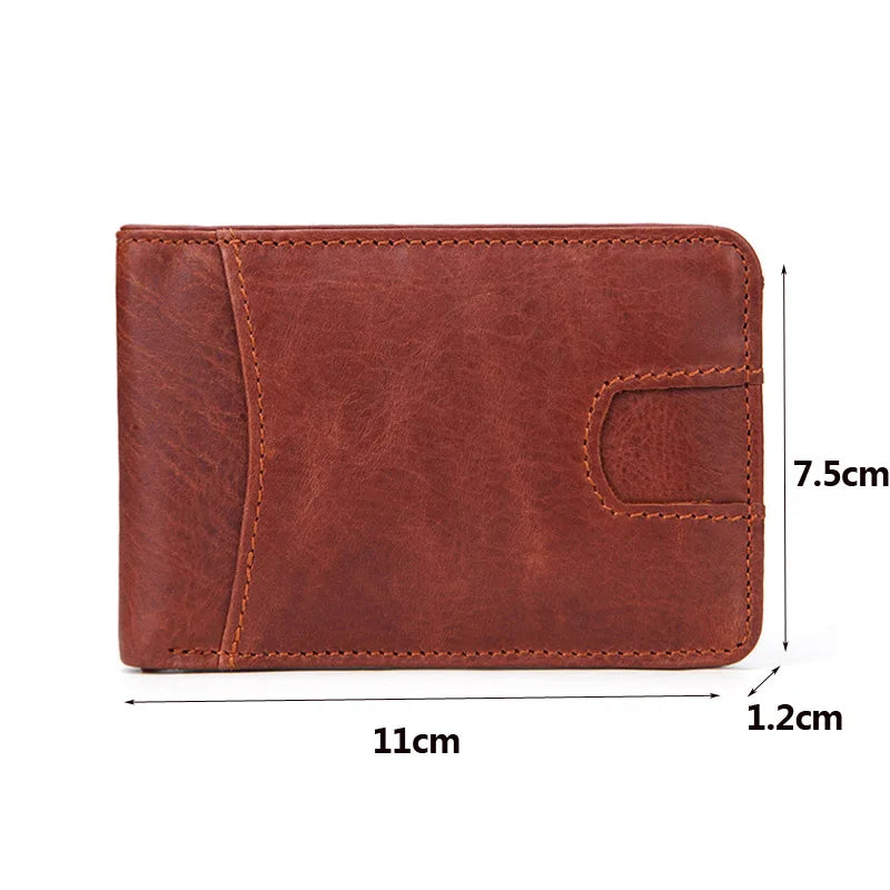 RFID Blocking Bifold Leather Wallet for Men
