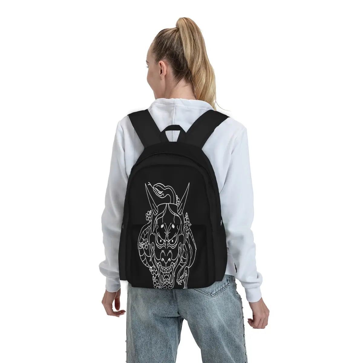 Majima Tattoo Linework Backpacks Men's & Women's Eco-Friendly Bags