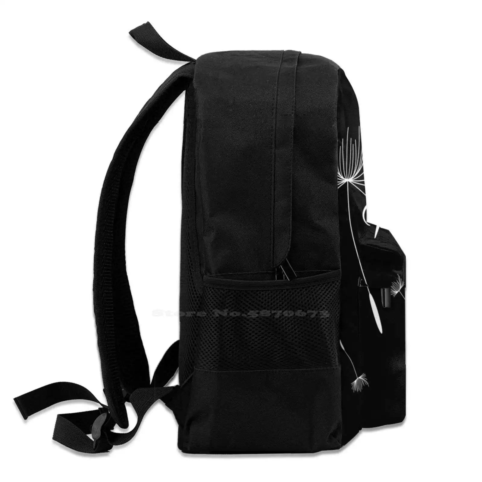 Dandelion Tattoo Laptop Travel School Bags - Just Breathe Blowball